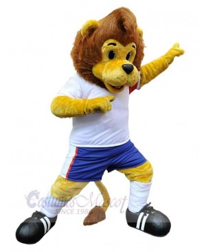 Energetic Sports Lion Mascot Costume Animal