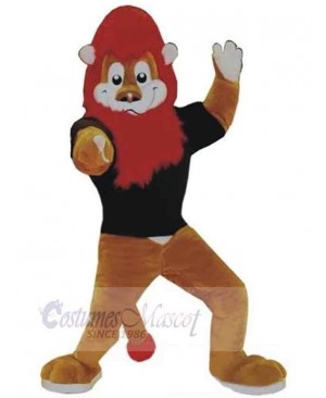 Red Mane Lion Mascot Costume Animal