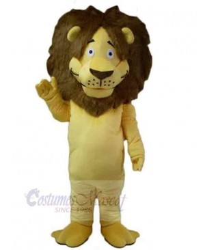 Adult Yellow Lion Mascot Costume Animal