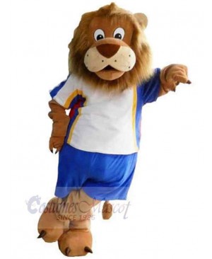 Cute Sport Lion Mascot Costume Animal