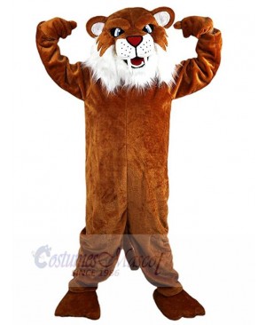 Strong Brown Leopard Mascot Costume Animal