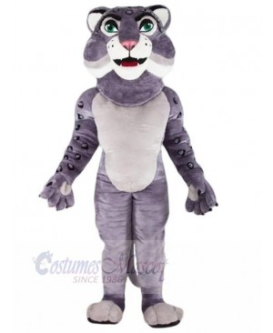Grey Leopard Mascot Costume Animal
