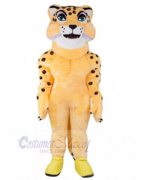 Top Quality Muscle Leopard Mascot Costume Animal
