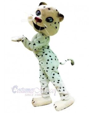 Graceful Snow Leopard Mascot Costume Animal