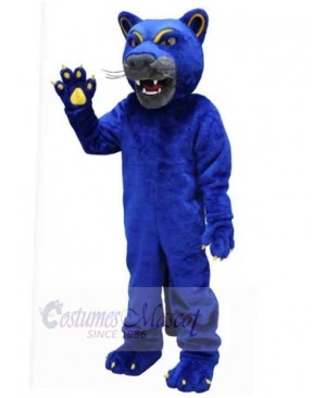 Blue Panther Adult Mascot Costume Animal