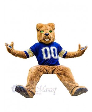 Light Brown Sport Panther Mascot Costume Animal