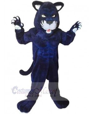 Fierce Blue Panther Mascot Costume Animal