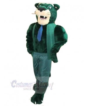 Strong Green Panther Mascot Costume Animal