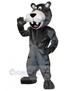 Happy Black Panther Mascot Costume Animal