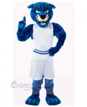 Fierce Blue Panther Mascot Costume Animal