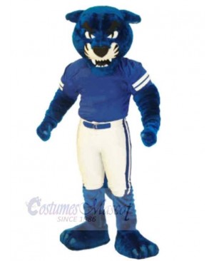 Superb Blue Panther Mascot Costume Animal