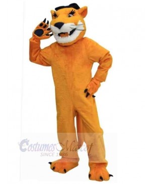 Female Brown Cougar Mascot Costume Animal