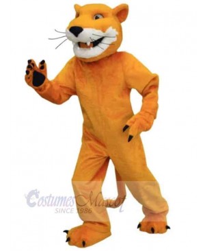 Male Brown Cougar Mascot Costume Animal