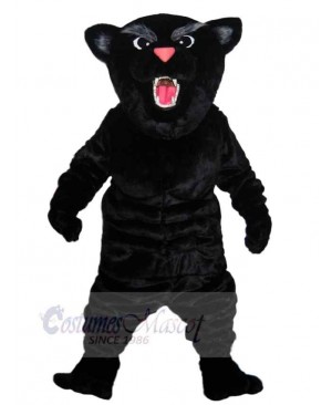 Roaring Black Leopard Mascot Costume Animal