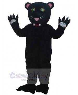 Sharp Teeth Black Leopard Mascot Costume Animal