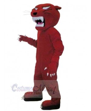Red Panther Mascot Costume Animal