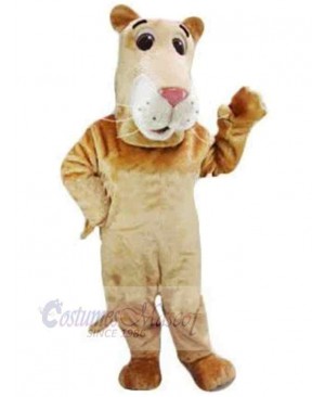 Long Face Brown Panther Mascot Costume Animal