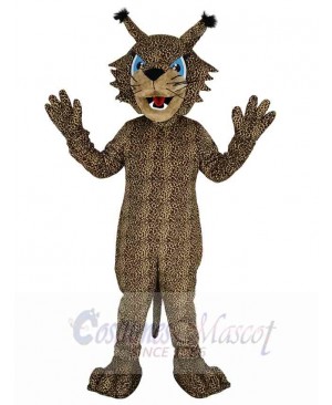 Brown Spotted Bobcat Mascot Costume