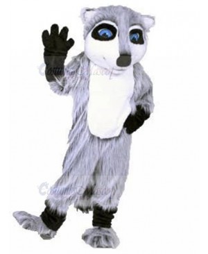 Long Gray Fur Husky Fox Dog Fursuit Mascot Costume Animal