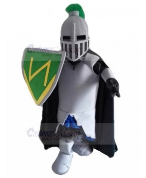 Green Lancer Knight Mascot Costume People