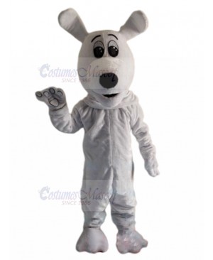 New Arrival White Dog Mascot Costume with Long Ears Animal