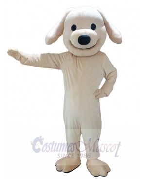 Golden Yellow Puppy Dog Mascot Costume For Adults Mascot Heads