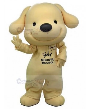 Cute Yellow Golden Retriever Puppy Dog Mascot Costume Animal