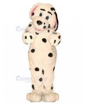 New Arrival Cute Dalmatian Dog Mascot Costume with Pink Ears Animal