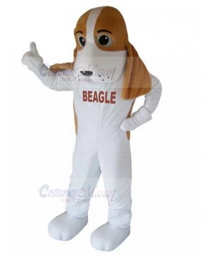Customized Brown and White Beagle Dog Mascot Costume Animal