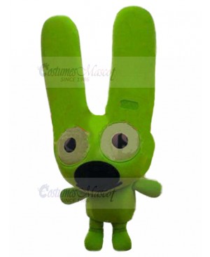 Neon Green Dog Fancy Creature Mascot Costume with Long Ears Animal