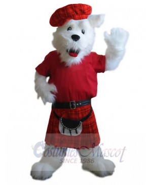 Cute West Highland White Terrier Dog Mascot Costume Animal