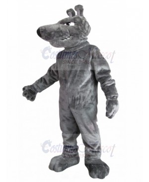 Fierce Grey Wolf Dog Mascot Costume Animal