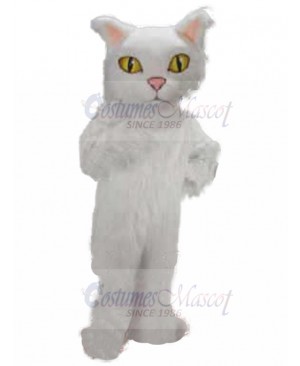 Yellow Eyes Long-haired Persian Cat Mascot Costume Animal