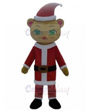 Yellow Cat of Christmas Mascot Costume Animal