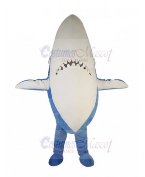 Curious Blue Shark Mascot Costume Animal