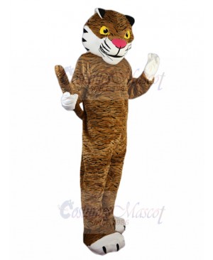 Robust Tiger Mascot Costume with Yellow Eyes Animal