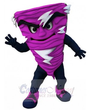 EHS Purple Tornado Cyclone Mascot Costume Cartoon