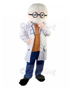 Elderly Doctor Mascot Costume People