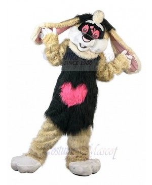 Plush Brown Rabbit Easter Bunny Mascot Costume Animal