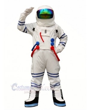 White Astronaut Spaceman Mascot Costume Adult