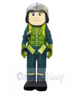 Aircraft Pilot Man Mascot Costume People