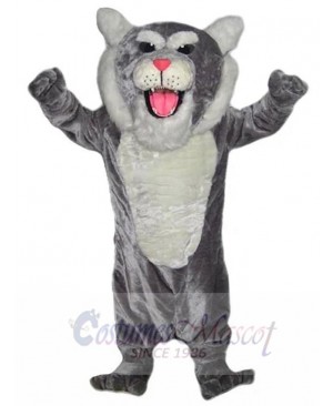 Bellowing Grey Tiger Mascot Costume Animal