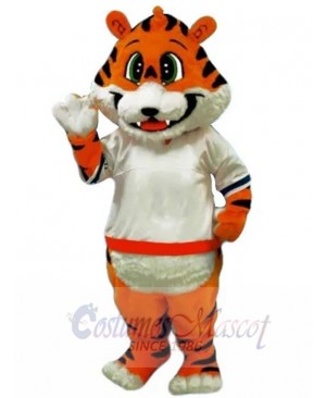 Smiling Little Tiger Mascot Costume Animal