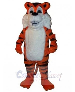 Smiley Tiger Mascot Costume Animal
