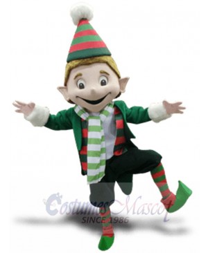 Cute Boy Elf Mascot Costume Cartoon