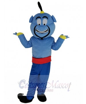 Blue Magic Lamp Elf Mascot Costume Cartoon