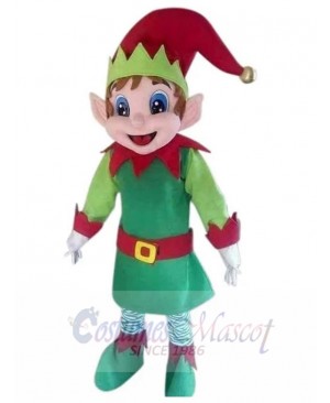 Magic Elf Santa Claus Helper Mascot Costume Cartoon