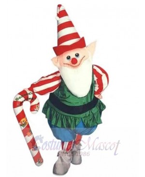 Funny Christmas Elf Mascot Costume Cartoon