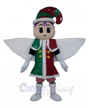 Christmas Angel Elf Mascot Costume Cartoon