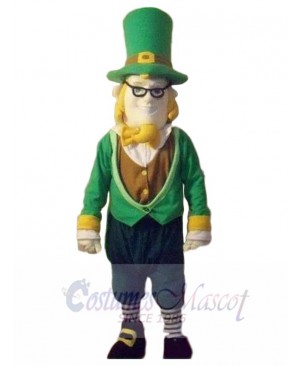 Irish Gentleman Leprechaun Mascot Costume Cartoon